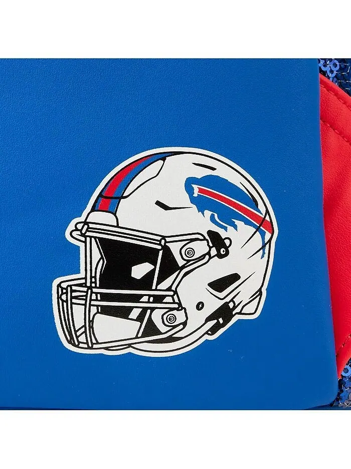 Мужской и женский мини-рюкзак с пайетками Buffalo Bills Loungefly — изображение 4 из 4, синий
