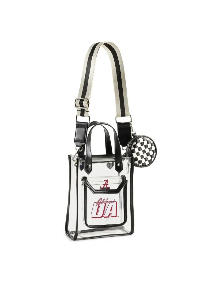 WEAR by Erin Andrews Сумка через плечо Oklahoma Sooners Clear Stadium с отделением для монет — 1