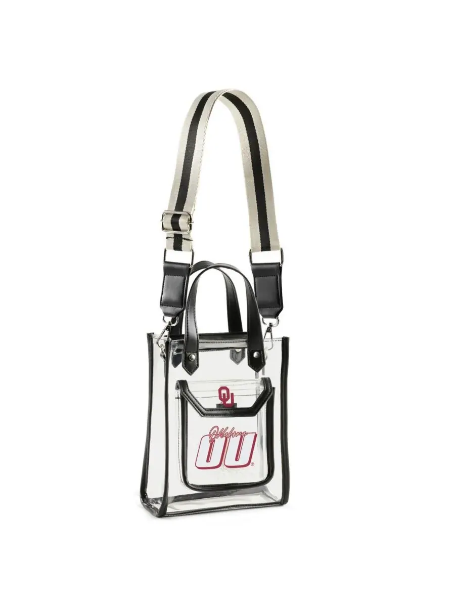 WEAR by Erin Andrews Сумка через плечо Oklahoma Sooners Clear Stadium с отделением для монет — 2