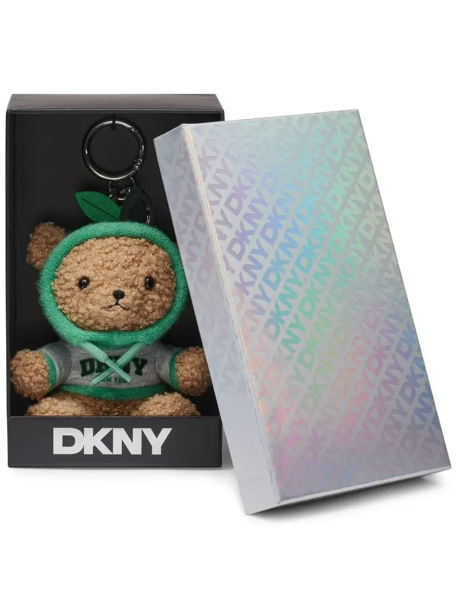 Мини-брелок в виде медвежонка в коробке Dkny — изображение 5 из 5, зеленый