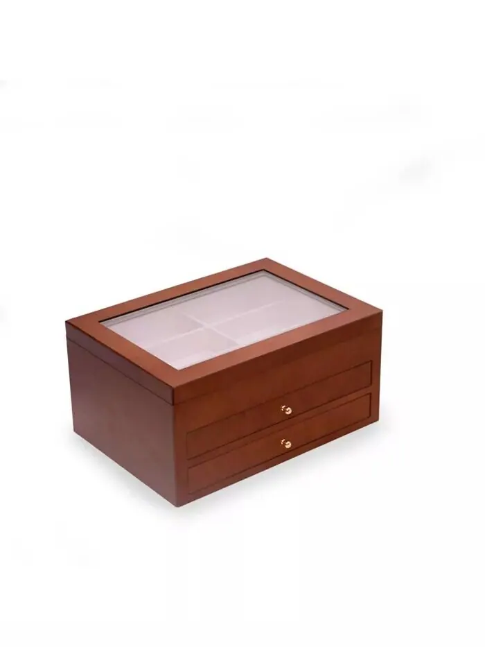 Ящик для хранения солнцезащитных очков Cherry Wood 18 Bey-Berk — изображение 2 из 3, коричневый