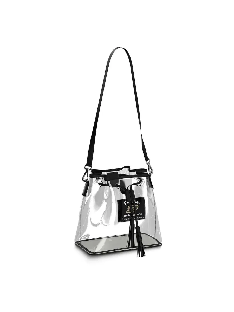 Прозрачная сумка-ведро Purdue Boilermakers Clear Stadium Bucket Purse WEAR by Erin Andrews — 1
