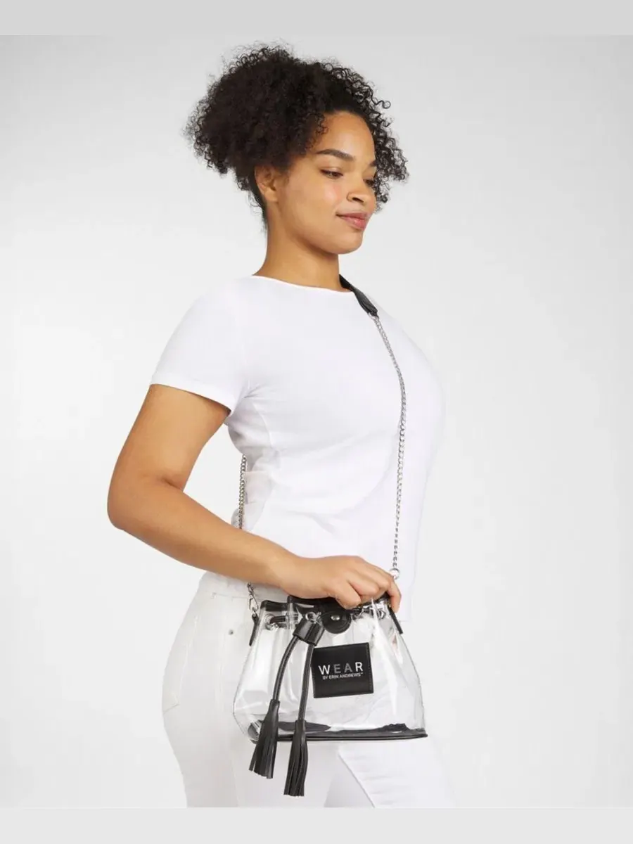 Прозрачная сумка-ведро Purdue Boilermakers Clear Stadium Bucket Purse WEAR by Erin Andrews — 4