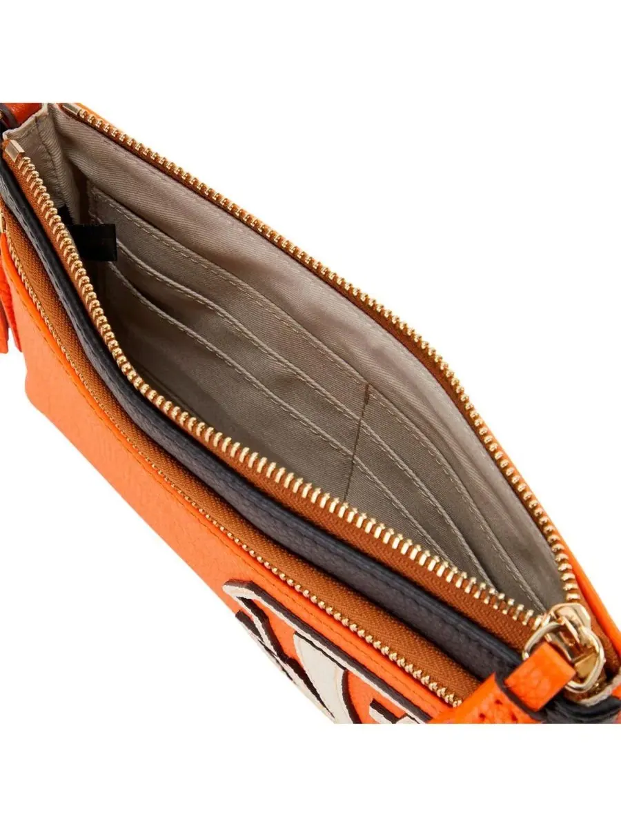 Клатч-вистлет с двумя молниями Infield Double-Zip Wristlet Dooney & Bourke — 3