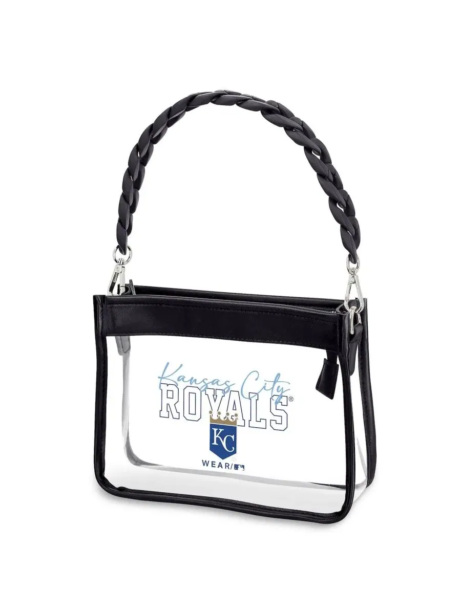 Мини-сумка через плечо из прозрачного пластика с цепочкой Kansas City Royals WEAR by Erin Andrews — 3