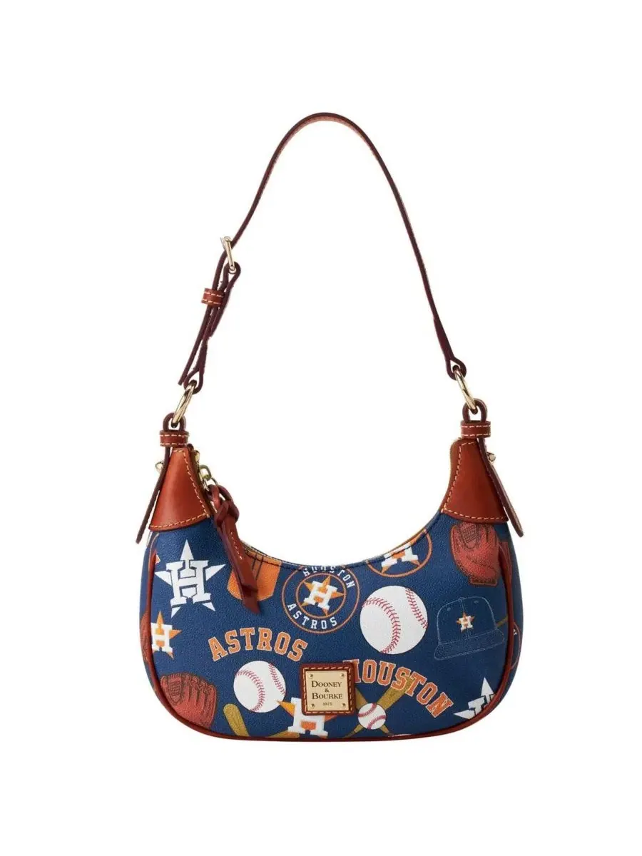 Сумка-хобо из кожи с принтом Houston Astros Dooney & Bourke — 1
