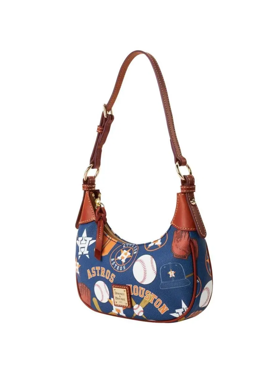 Сумка-хобо из кожи с принтом Houston Astros Dooney & Bourke — 2