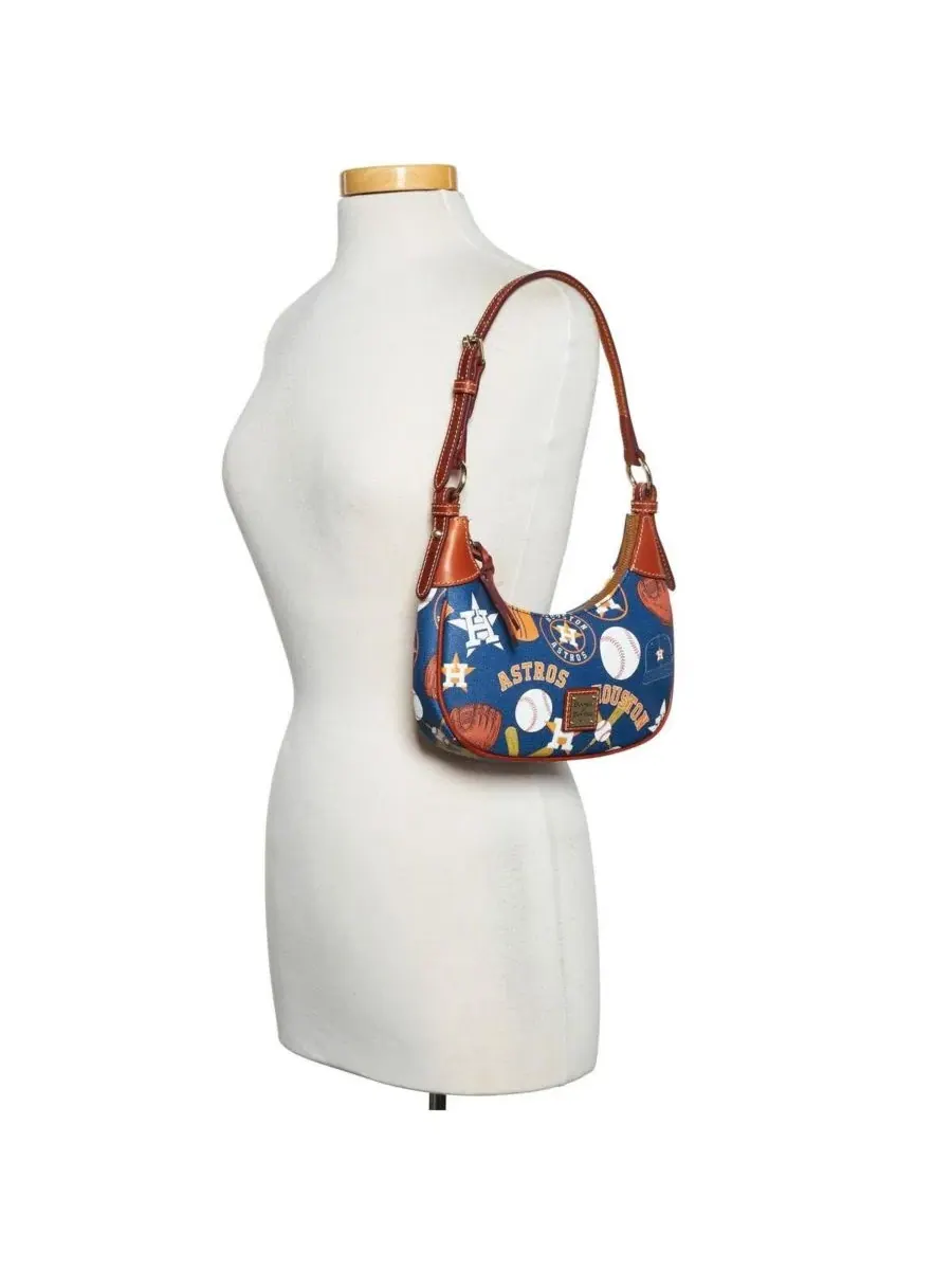 Сумка-хобо из кожи с принтом Houston Astros Dooney & Bourke — 3