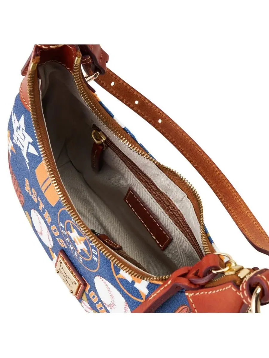 Сумка-хобо из кожи с принтом Houston Astros Dooney & Bourke — 4