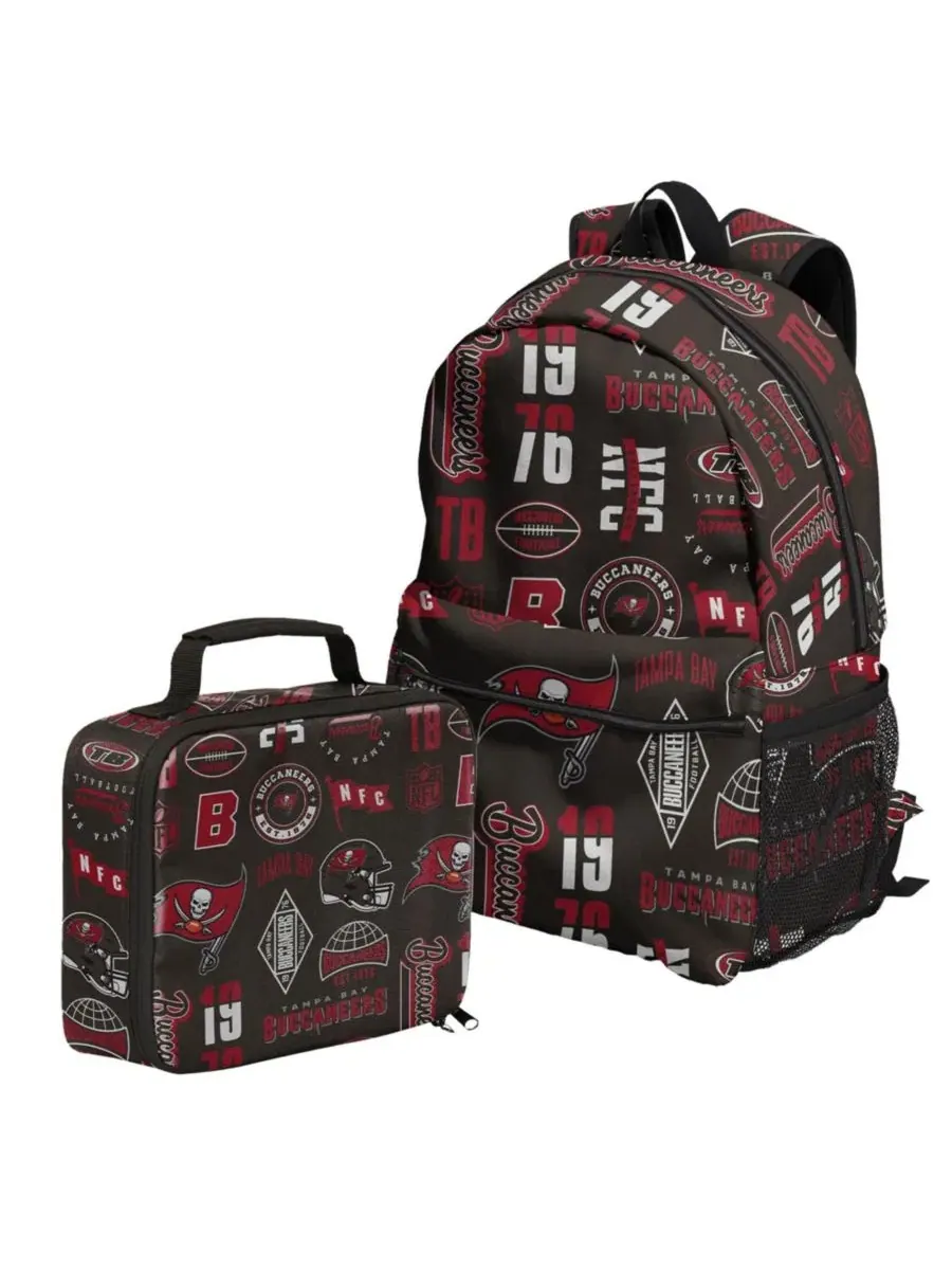 Рюкзак с ланч-боксом Tampa Bay Buccaneers Outerstuff — изображение 1 из 6, серый
