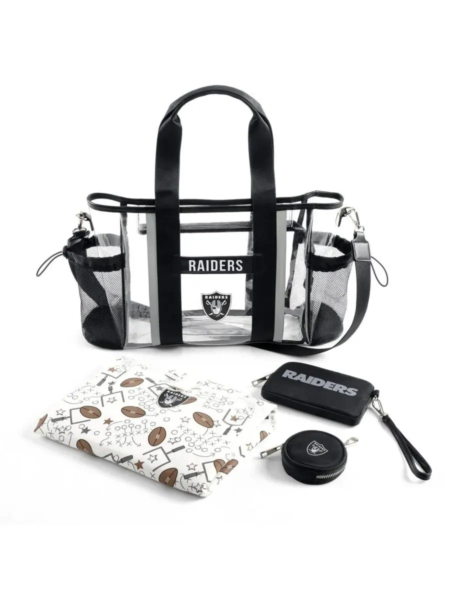 WEAR by Erin Andrews Прозрачная сумка для детских вещей Las Vegas Raiders Stadium — 1