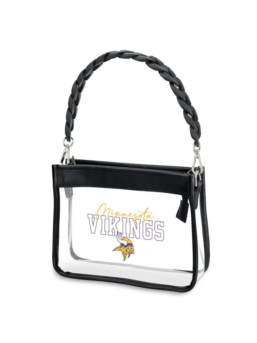 Мини-сумочка через плечо с пластиковой цепочкой Minnesota Vikings Wear By Erin Andrews — 3