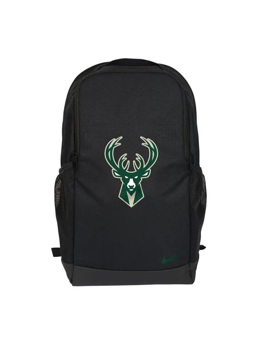 Nike Черный рюкзак Milwaukee Bucks Brasilia