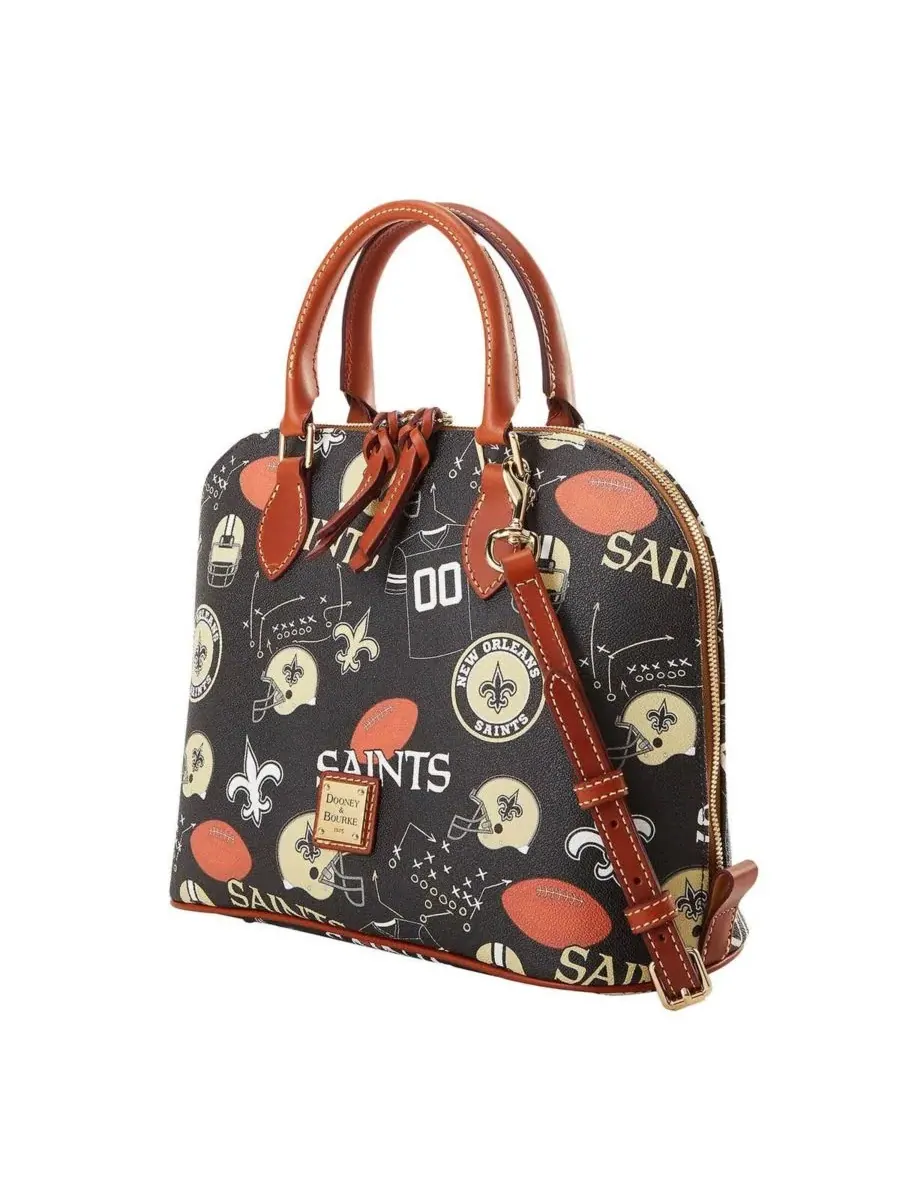 Сумка на молнии для игрового дня команды «Нью-Орлеан Сэйнтс» Dooney & Bourke