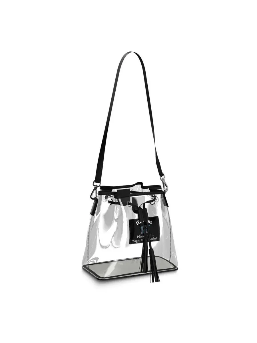 WEAR by Erin Andrews Сумка-ведро с символикой Miami Marlins Clear Stadium — 1