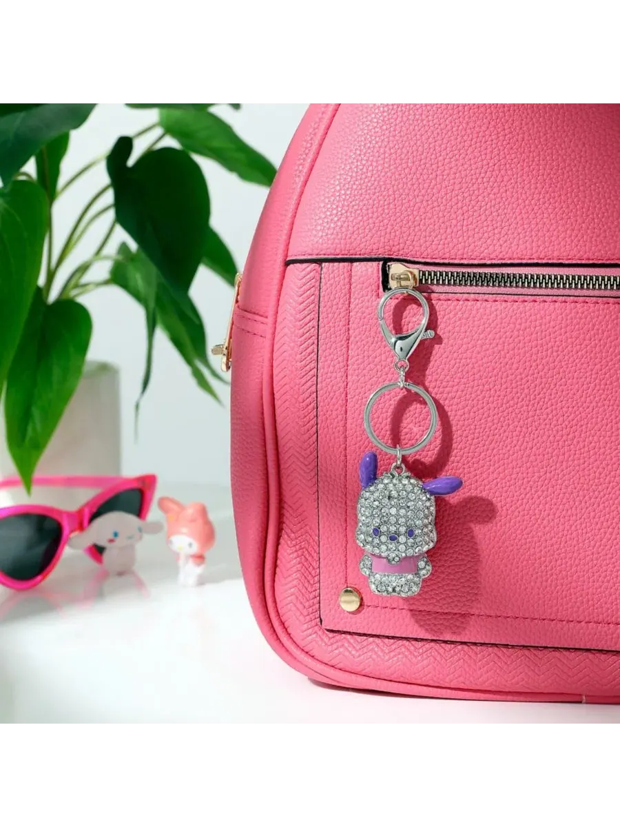 Брелок для сумки Pochacco Pave - официально лицензированный продукт Sanrio Hello Kitty — изображение 3 из 8, серебряный