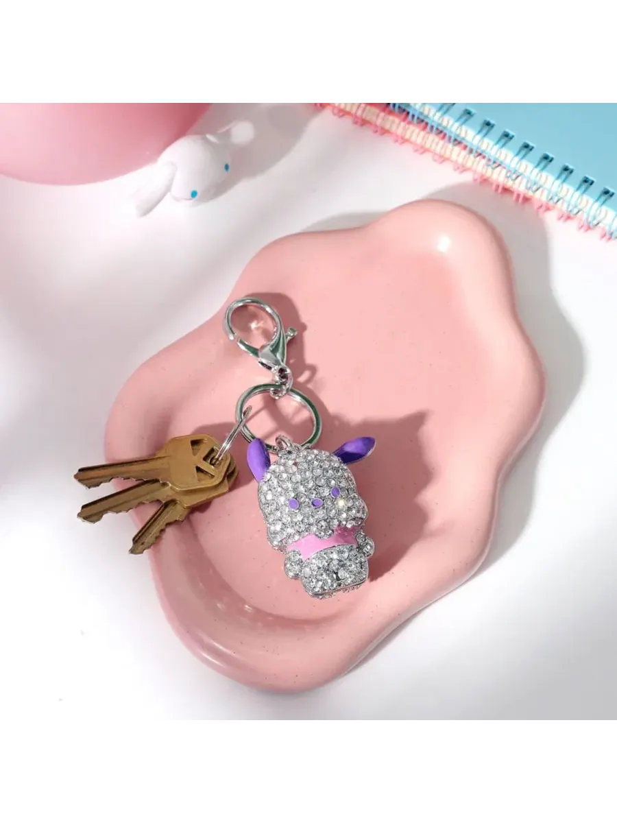 Брелок для сумки Pochacco Pave - официально лицензированный продукт Sanrio Hello Kitty — изображение 6 из 8, серебряный