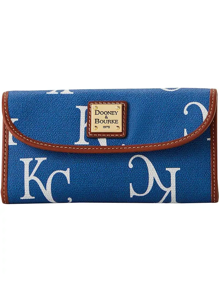 Спортивная континентальная клатч с монограммой Kansas City Royals Dooney & Bourke