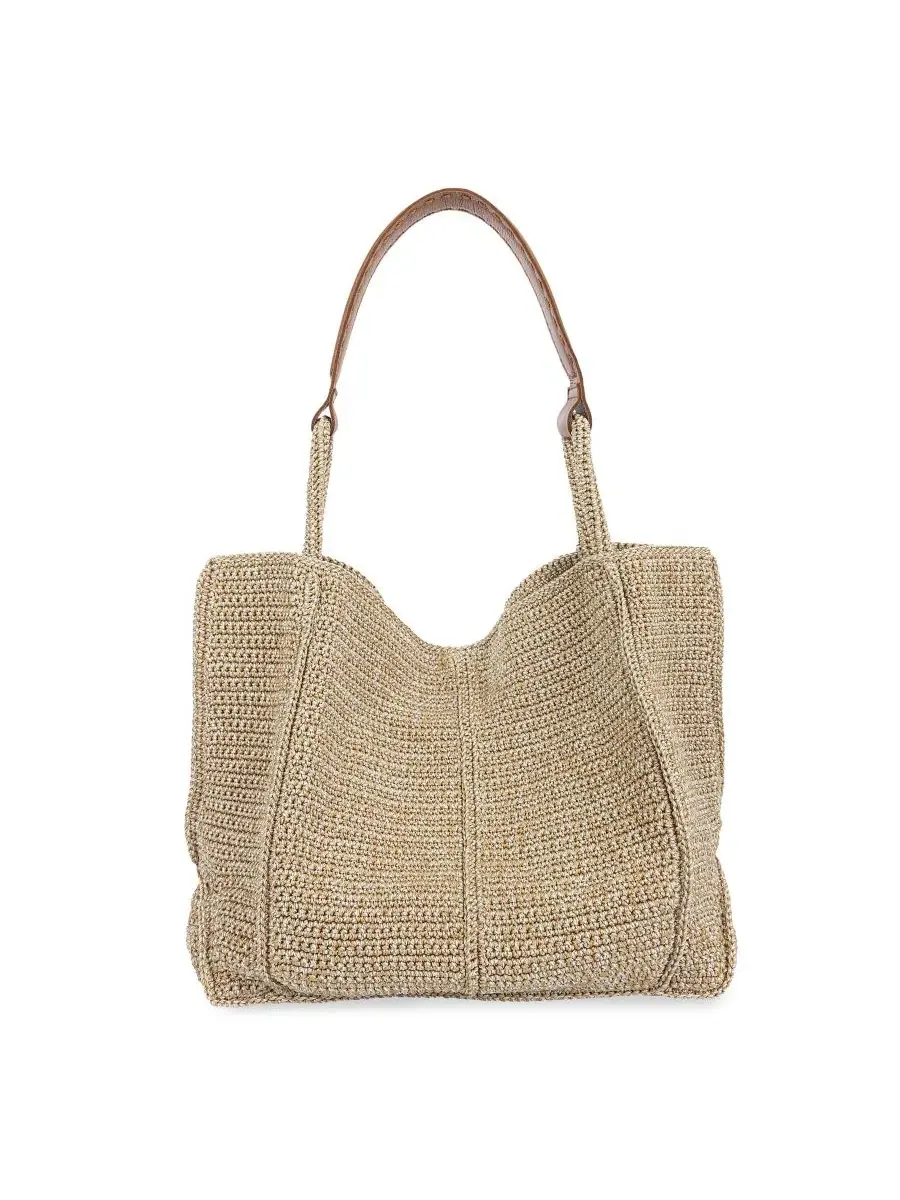 Сумка-шопер с вязаным узором Los Feliz Crochet Tote The Sak, Bamboo Static — изображение 3 из 7