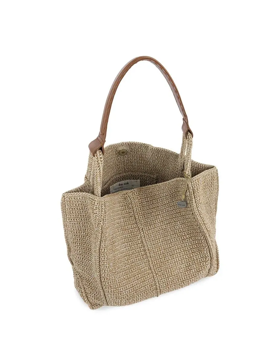 Сумка-шопер с вязаным узором Los Feliz Crochet Tote The Sak, Bamboo Static — изображение 4 из 7