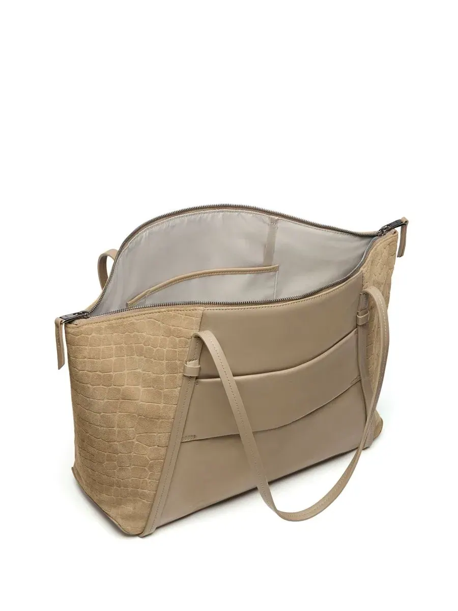 Сумка-шопер Voyageur Q Tote TUMI, Wheat Croc Suede — изображение 5 из 5
