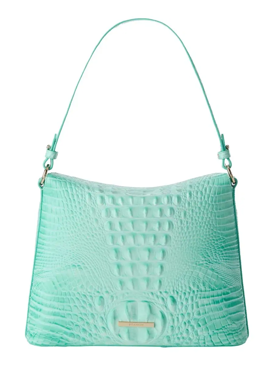 Сумка через плечо Braelynn Melbourne Small Leather Shoulder Bag Brahmin, Jadeite