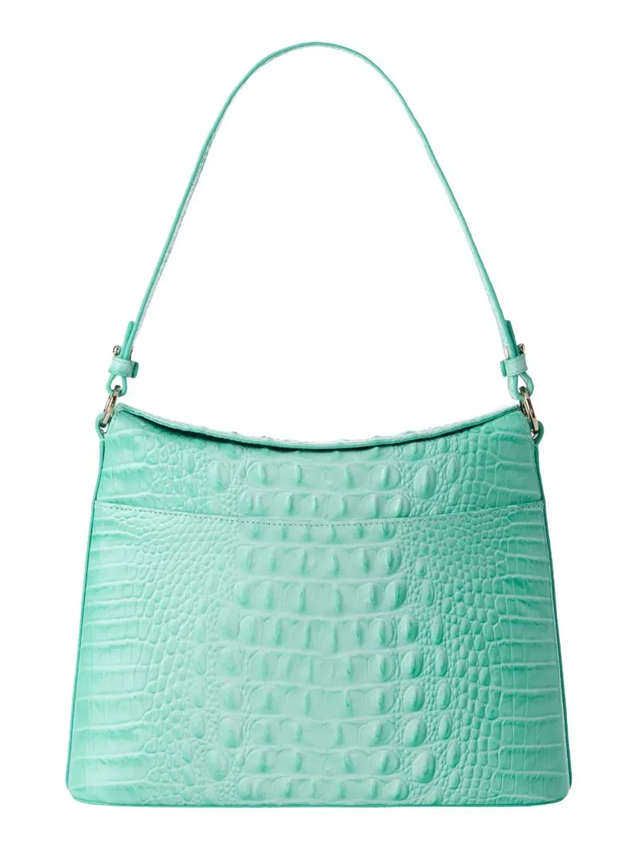Сумка через плечо Braelynn Melbourne Small Leather Shoulder Bag Brahmin, Jadeite — изображение 2 из 5