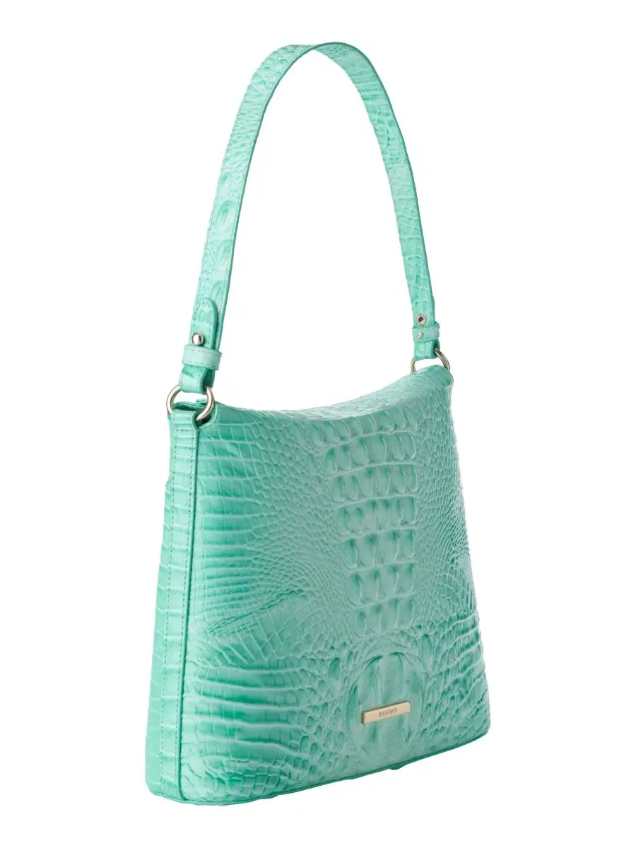 Сумка через плечо Braelynn Melbourne Small Leather Shoulder Bag Brahmin, Jadeite — изображение 3 из 5