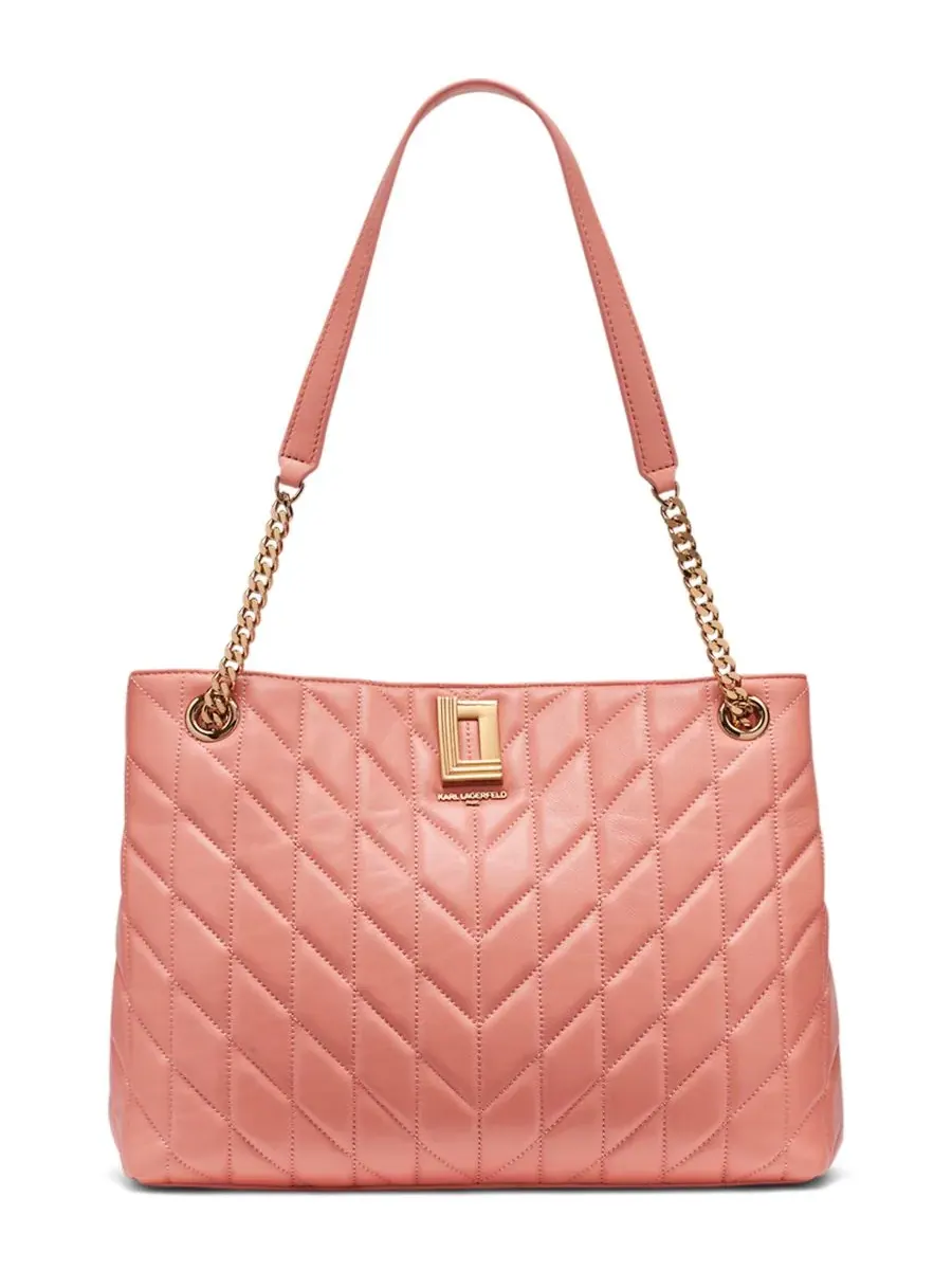 Сумка-тоут Lafayette среднего размера KARL LAGERFELD PARIS, Sun Coral