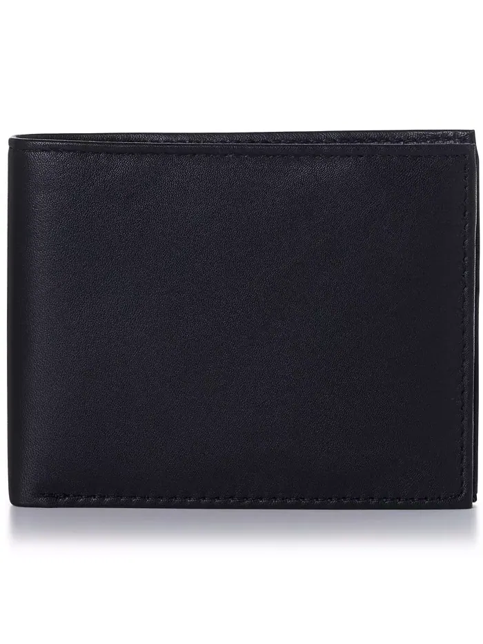 Мужской кошелек Trifold Bifold Billfolds на выбор из натуральной кожи Alpine Swiss — изображение 3 из 9