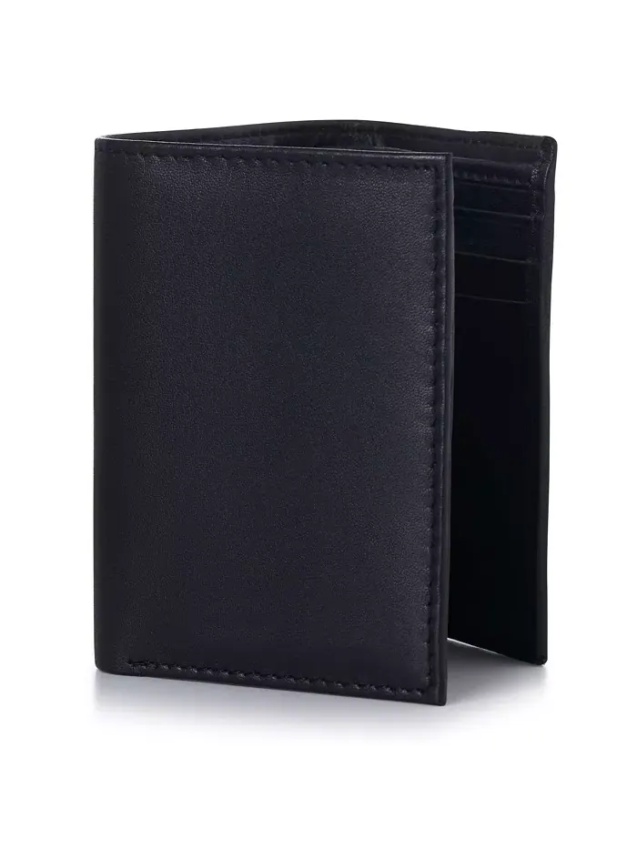 Мужской кошелек Trifold Bifold Billfolds на выбор из натуральной кожи Alpine Swiss — изображение 4 из 9