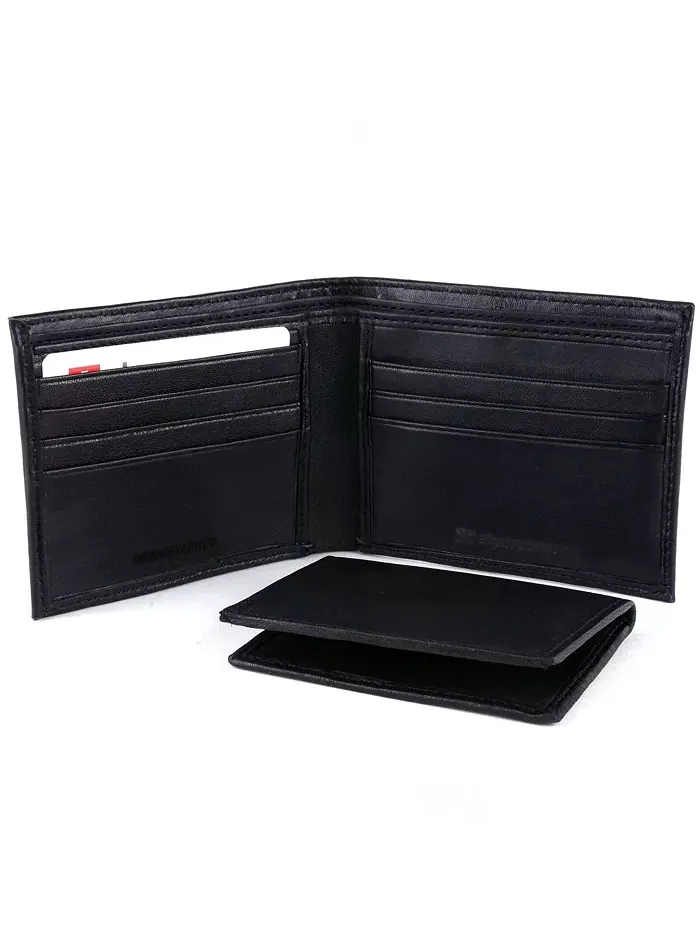 Мужской кошелек Trifold Bifold Billfolds на выбор из натуральной кожи Alpine Swiss — изображение 3 из 9