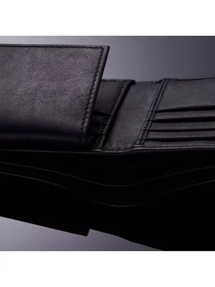 Мужской кошелек Trifold Bifold Billfolds на выбор из натуральной кожи Alpine Swiss — изображение 8 из 9