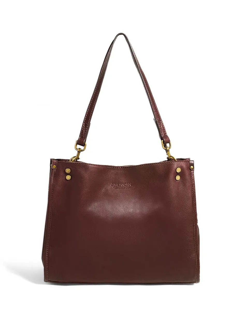 Сумка Lenox с тройным входом American Leather Co., Cordovan Smooth