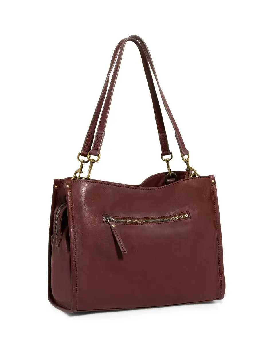 Сумка Lenox с тройным входом American Leather Co., Cordovan Smooth — изображение 2 из 2