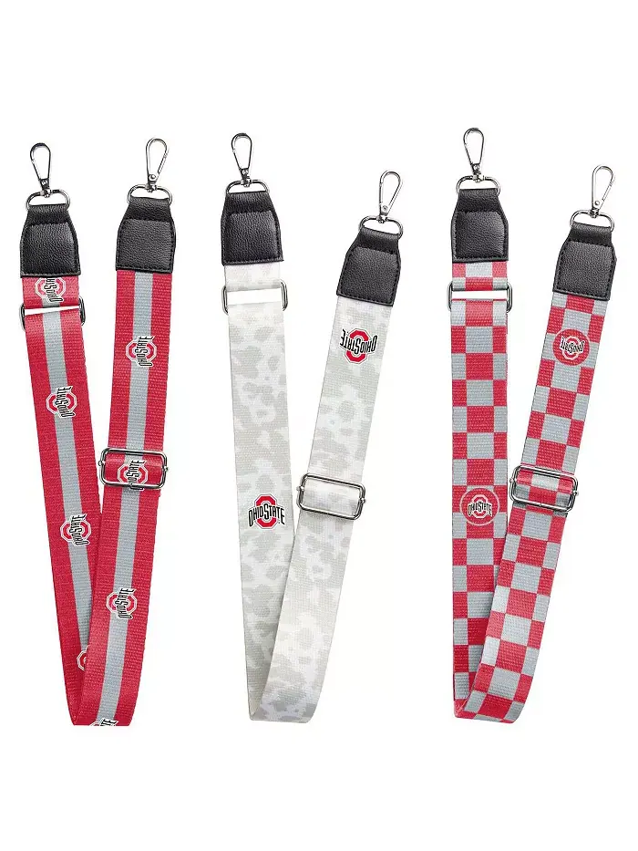 Сумка Logo Brand Ohio State Buckeyes 3-Pack Bag Strap Set Logo Brands