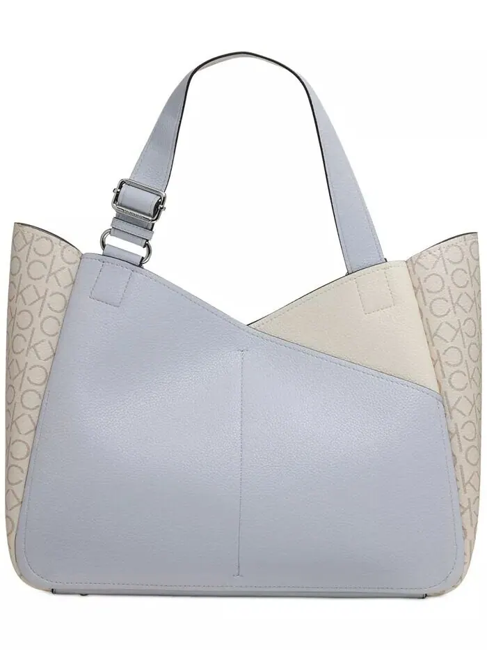 Сумка-тоут Calvin Klein Zoe с монограммой и цветными блоками — изображение 4 из 5