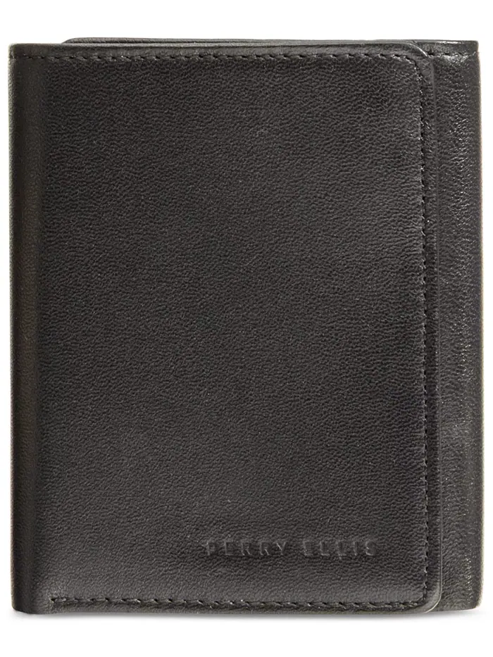 Мужской кожаный кошелек Gramercy Slim Trifold Perry Ellis Portfolio