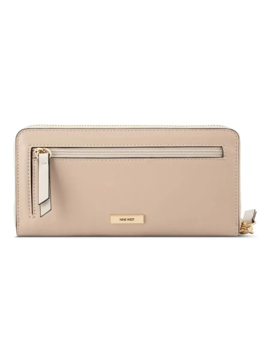 Женская клатч-бра Elowyn с застежкой-молнией Nine West, Fawn Milk — изображение 3 из 4
