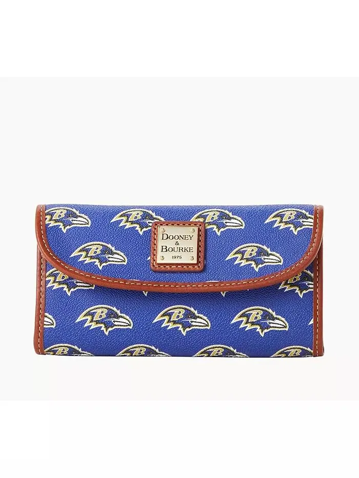 Женская сумка-клатч Baltimore Ravens Team Color Continental Dooney & Bourke