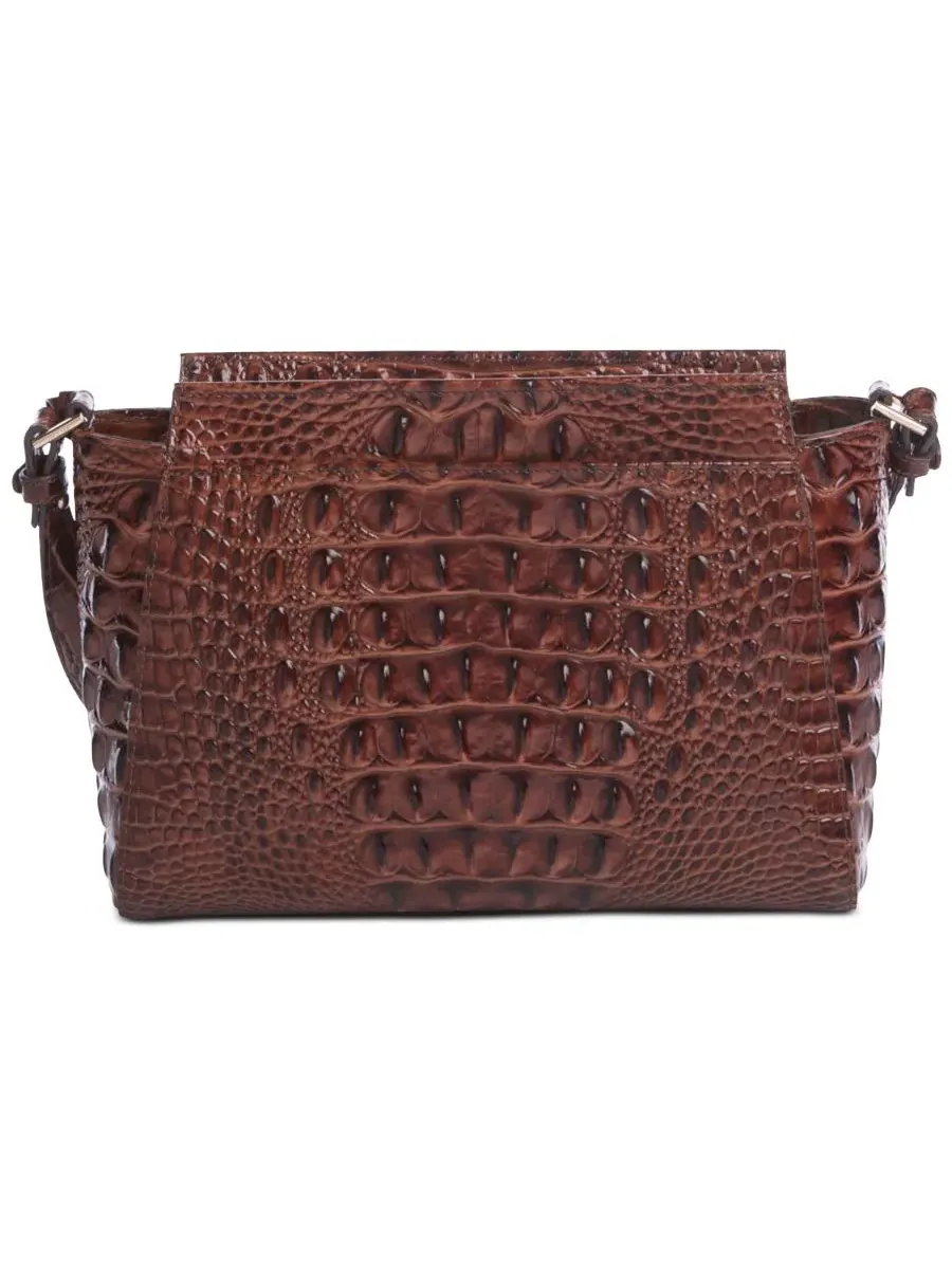 Сумка через плечо Hillary Small Leather Crossbody Bag Brahmin, Pecan Melbourne — изображение 2 из 4