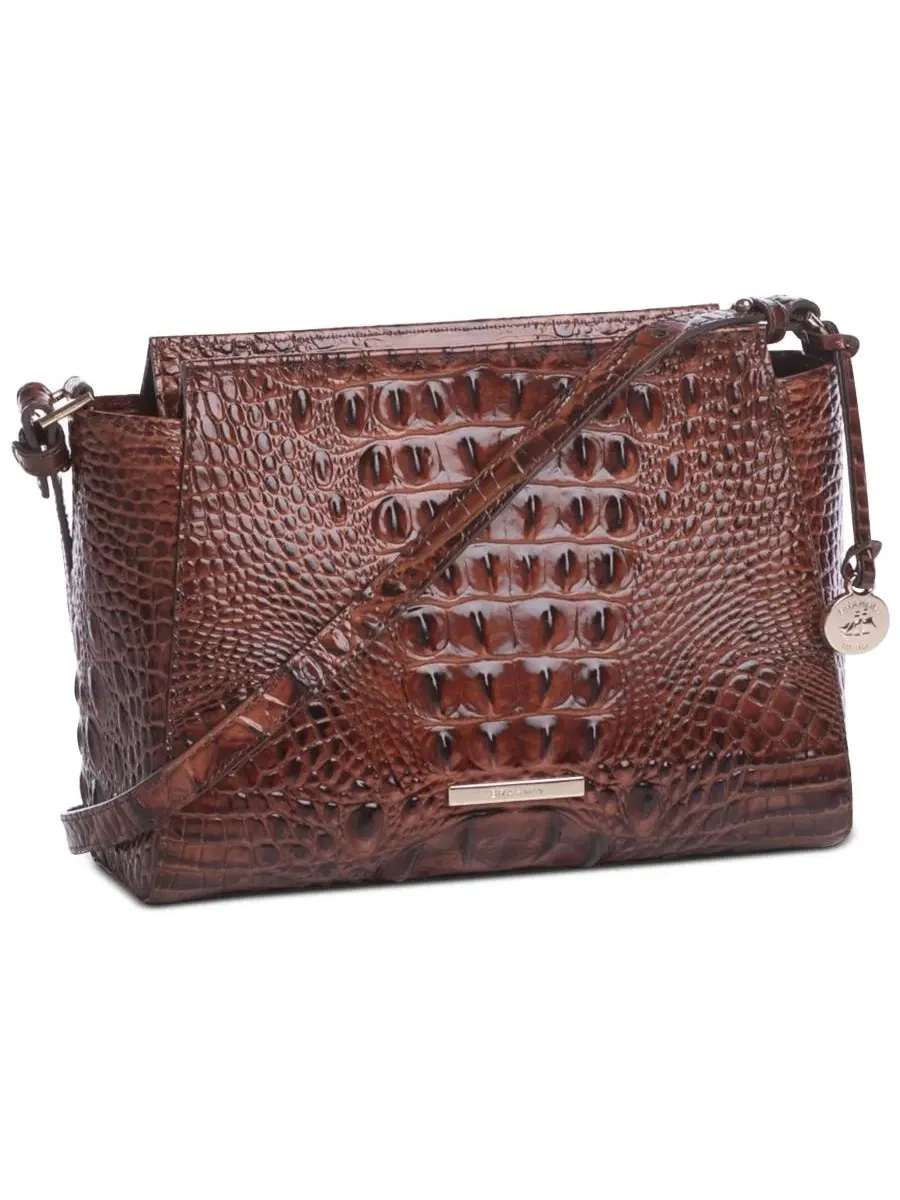 Сумка через плечо Hillary Small Leather Crossbody Bag Brahmin, Pecan Melbourne — изображение 3 из 4