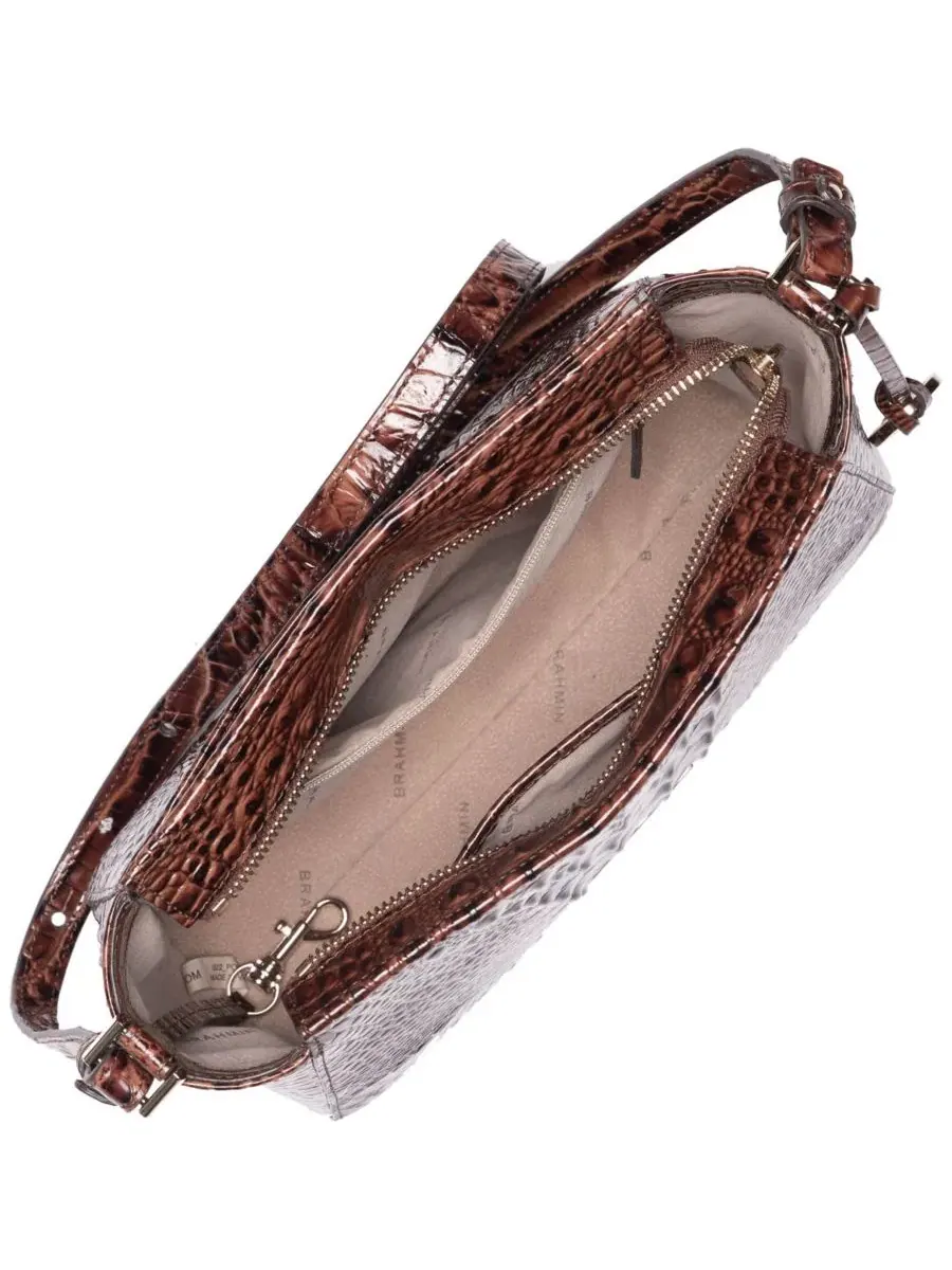 Сумка через плечо Hillary Small Leather Crossbody Bag Brahmin, Pecan Melbourne — изображение 4 из 4