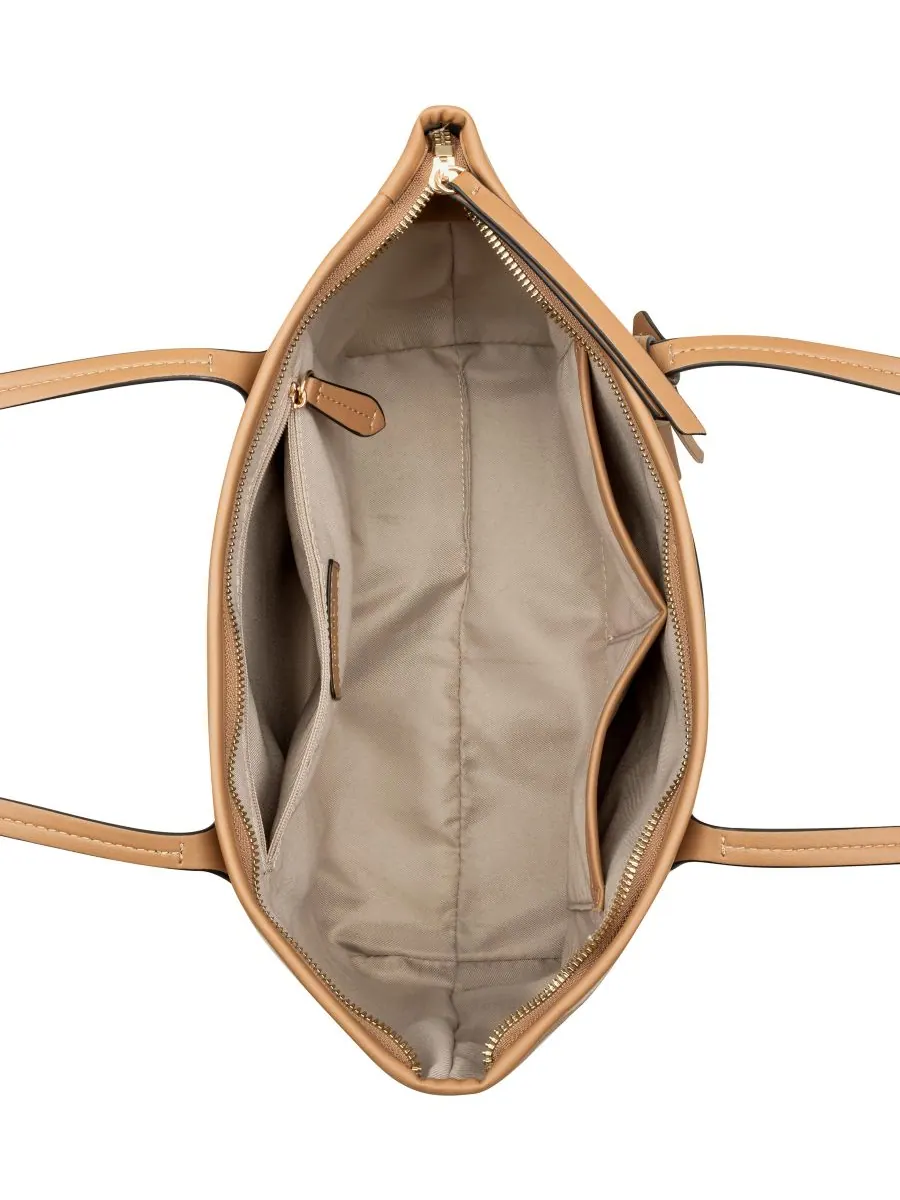Большая сумка-шоппер Nori Nine West, Natural Dark Camel — изображение 4 из 5