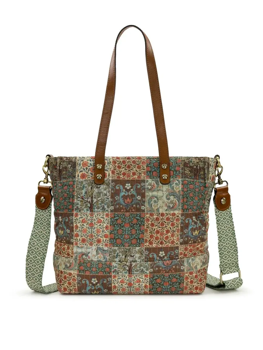 Сумка-тоут средняя Perugia с квилтингом Patricia Nash, Cotton Nordic Patchwork — изображение 1 из 5