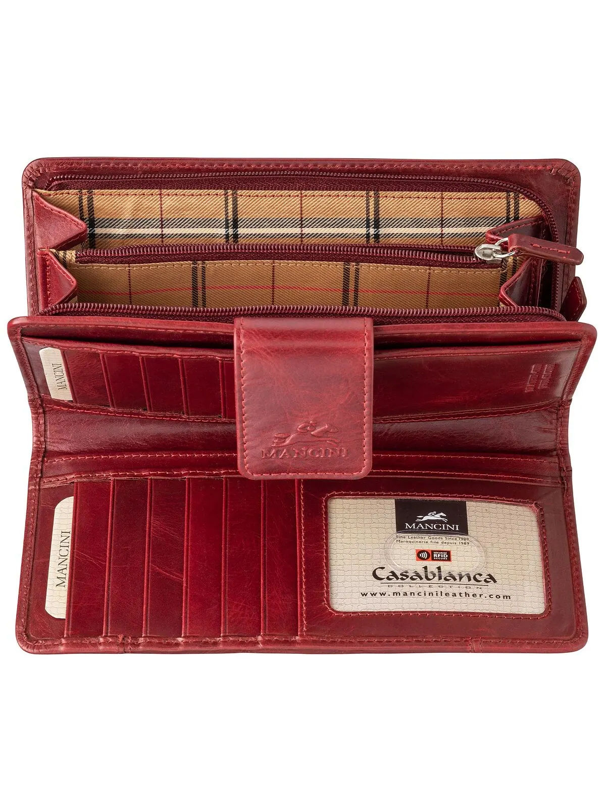 Мужской кошелек-клатч Casablanca Collection Mancini — изображение 4 из 4, красный