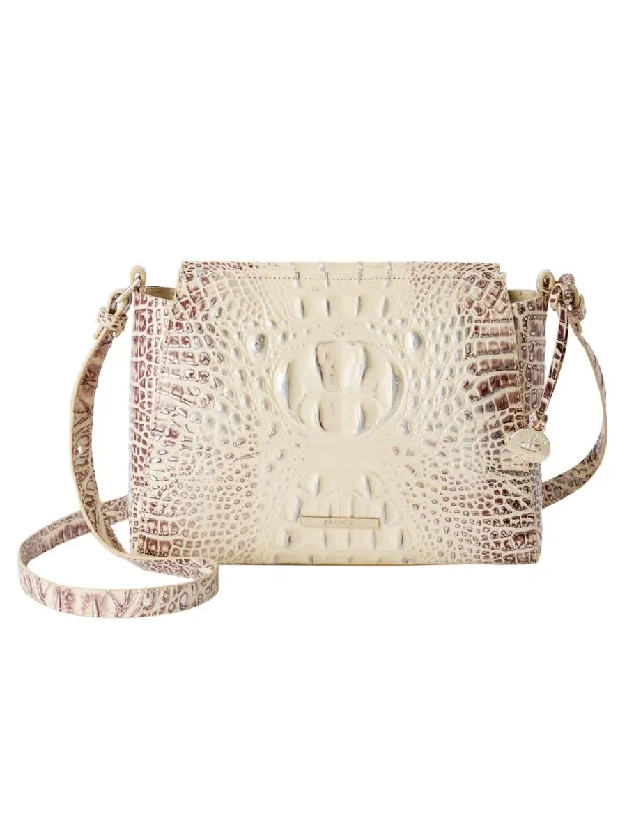 Женская сумка через плечо Hillary Small Leather Crossbody Brahmin, Ginger Melbourne Ombre — изображение 1 из 4