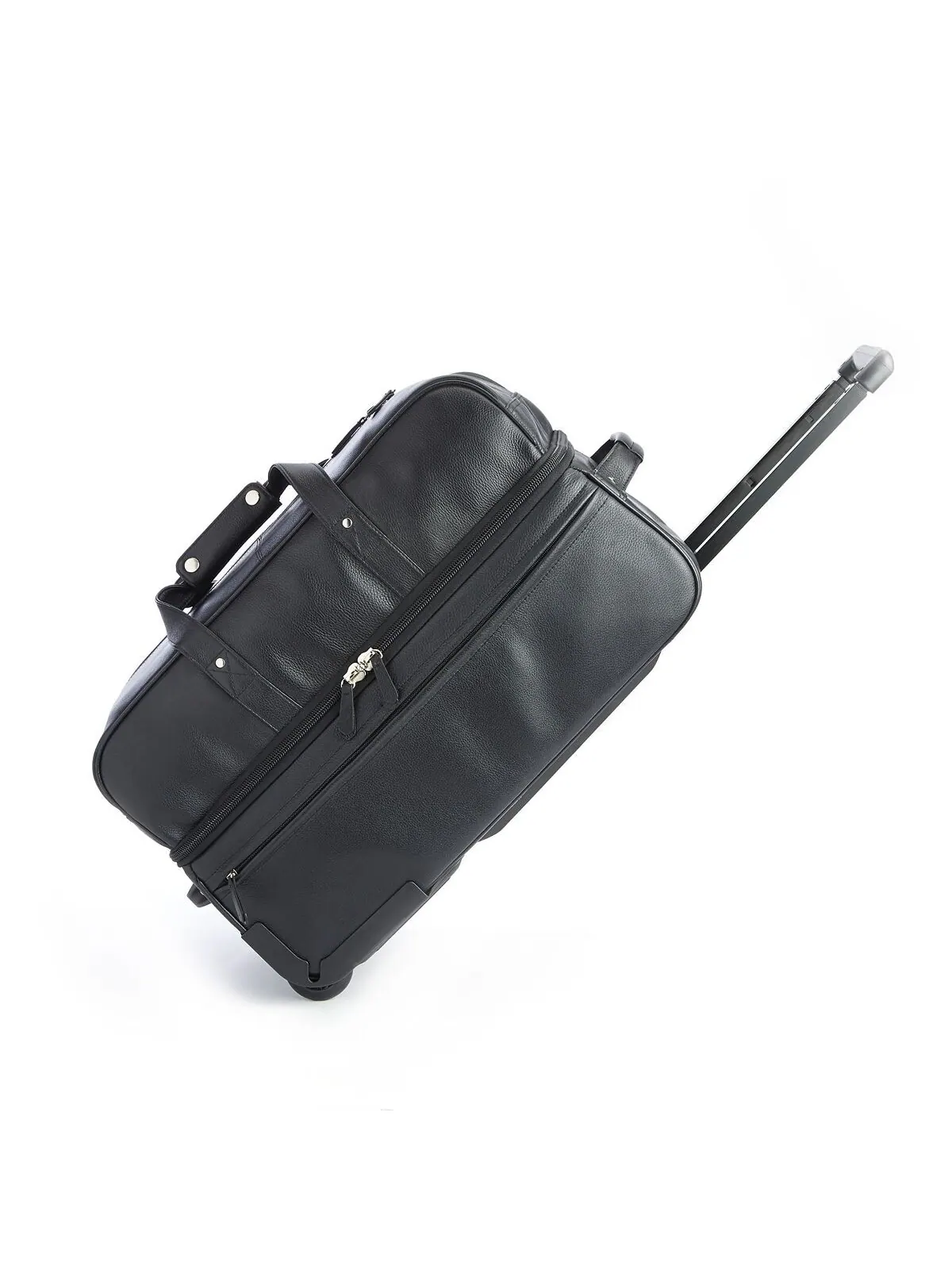 Сумка-дафл rolling weekender из шагреневой кожи ROYCE New York — 5