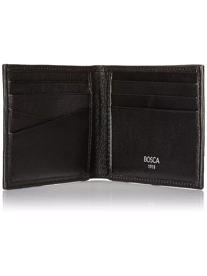 Мужской старый кожаный новый модный коллекция Small Bifold Wallet Bosca — изображение 2 из 2