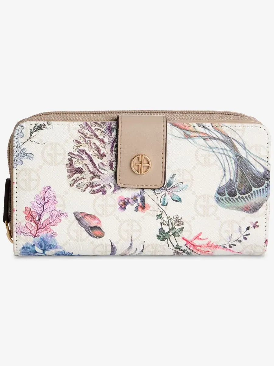 Кошелек с морским принтом Giani Bernini, Under The Sea - Allover Sealife — изображение 1 из 6